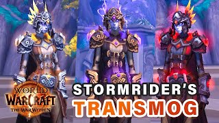 Stormriders Attire Transmog Armor Set  UPGRADED Lightning Effects ► World of Warcraft [upl. by Etezzil875]