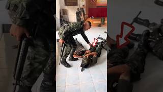 Officers Surprise Check on Sleeping Soldiers shortsvideo [upl. by Inajna]