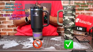 Stanley Quencher H20 FlowState Tumbler BLACK CHROMA EDITION First Look amp comparison [upl. by Eloc]