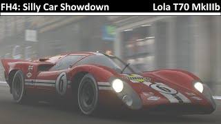 Silly Car Showdown Lola T70 MkIIIb  Forza Horizon 4 [upl. by Bollinger82]