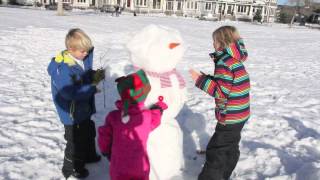 como hacer un muñeco de nieve  how to make a snowman quotpata de perro 2quot [upl. by Sirej]