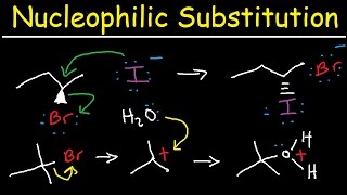 Nucleophilic Substitution Reactions  SN1 and SN2 Mechanism Organic Chemistry [upl. by Ardied159]