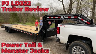 PJ LD322 Gooseneck Trailer Review [upl. by Rima470]