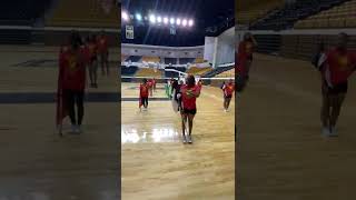 Grambling University High School Band Camp — Flag Line Performance First Half [upl. by Linc]