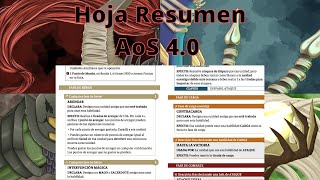 Hoja Resumen AoS 40 Español [upl. by Blancha45]