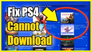 How to Fix Cannot Download PS4 Game amp Find Game in Library Best Tutorial [upl. by Irneh]