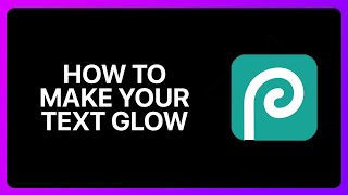 How To Make Your Text Glow In Photopea Tutorial [upl. by Rech]