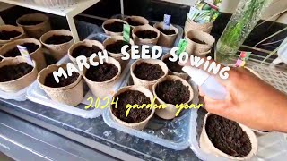 Which seeds did l plant in March seeds to sow in March Eden View Living [upl. by Merralee]