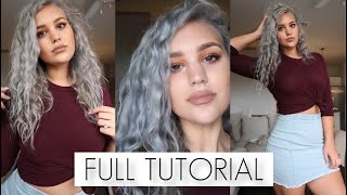 HOW TO SILVER HAIR AT HOME FULL TUTORIAL [upl. by Osbourn]