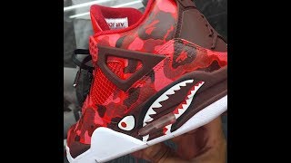 HOW TO Make Custom Bape Jordan 4s Tutorial [upl. by Spielman574]