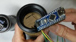 silly projector with old lenses Arduino Nano and 128x64 OLED display [upl. by Anilatsyrc]