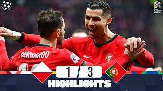 Poland vs Portugal  13  Highlights  UEFA Nations League 202425  portugal vs poland [upl. by Solita]