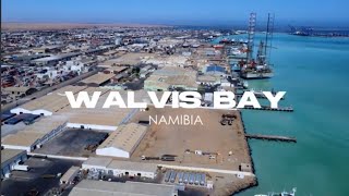 Walvis Bay Namibia  Salt Refinery Flamingoes Harbor Sand Dunes… [upl. by Iaka]