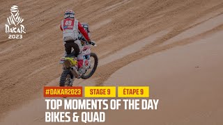 Bikes and Quads Top moments  Stage 9  Dakar2023 [upl. by Etnuahs]