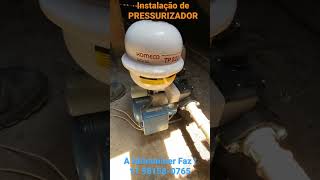 Instalação PRESSURIZADOR KOMECO TP820 shorts [upl. by Ellebyam]