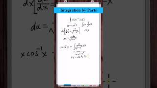 Integration by Parts  yarccosx [upl. by Ecirtam]