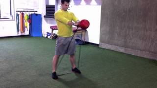 Kettlebell swing with band resistance [upl. by Turnheim]