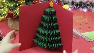 Como fazer um Cartão Pop Up de Natal  DIY [upl. by Elokcin232]