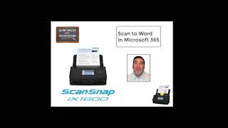 ScanHacks – Scan to Word in Microsoft 365 with ScanSnap iX1600 [upl. by Sessilu783]