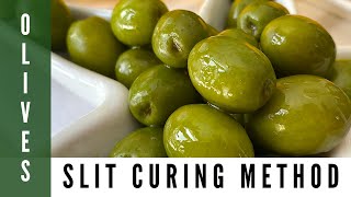 GREEN OLIVES CURING RECIPE QUICK HOMEMADE METHOD [upl. by Petuu]