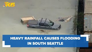 Flooding in Seattles South Park neighborhood [upl. by Cleti759]