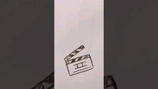 How to draw a clapperboard step by step with easy fast way [upl. by Ewell]