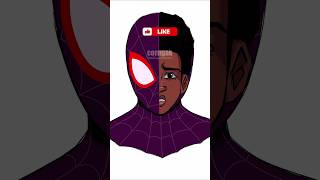 Spider Man Verse 3 Transformation Miles Morales Art spiderman milesmorales shortsvideo [upl. by Tikna]