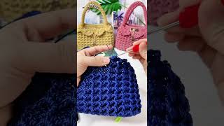 Tutorial per la borsa alluncinetto 初心者向けかぎ針編みCrochet for beginners 뜨개질 초보 crochet かぎ針編み [upl. by Verina]