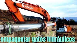 Cómo Poner Empaques en gatos Hidráulicos de excavadora [upl. by Ikciv]