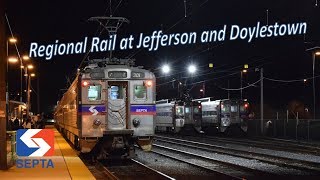 SEPTA Regional Rail at Jefferson Station and Doylestown [upl. by Sabir207]