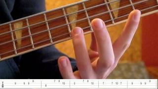 Metronomy  quotThe lookquot Bass tutorial with tabs [upl. by Gristede605]