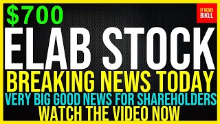 ELAB Stock  ELEVAI Labs Inc Stock Breaking News Today  ELAB Stock Price Prediction  ELAB Stock [upl. by Ellenod]