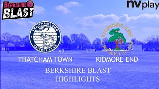 Thatcham Town Cricket Club vs Kidmore End Cricket Club Match Highlights  Berkshire Blast [upl. by Notkcorb18]