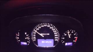 W210 E55 AMG Kompressor 100200 kmh in 72s [upl. by Rainah993]