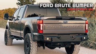 20172022 Ford F250F350 Brute Rear Bumper  Install Guide [upl. by Gloriane]