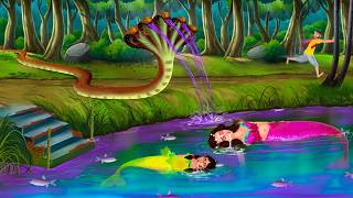 জলপরীর পুকুরে পঞ্চমুখী সাপ এসে  Jalpari O Bhuter Cartoon  Notun Bangla Golpo  Bengali Fairy Tales [upl. by Eimmas]