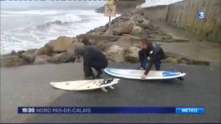 Grandes marées et vent à Wimereux [upl. by Jock959]