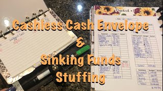 Budget with me Cashless Cash Envelope Stuffing amp Sinking Funds  Home Savings [upl. by Brownley]