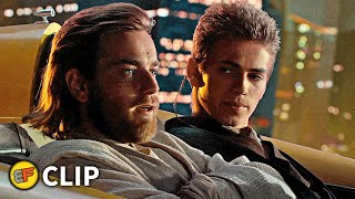 ObiWan amp Anakin Chase Zam Wesell Part 1  Star Wars Attack of the Clones 2002 Movie Clip HD 4K [upl. by Enimisaj61]