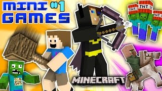 MINECRAFT BATMAN vs FGTEEV CHASE MINIGAMES 1 Duddys Fun Challenge Map  World Gameplay [upl. by Dacey]