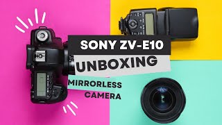 SONY ALPHA ZVE10 Mirrorless Camera  UNBOXING [upl. by Josepha]