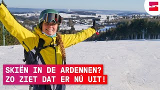 Skiën in de Ardennen bij Baraque de Fraiture  Live update 13012022 [upl. by Nolahs]