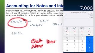 Practice Problem NOTE01 Accounting for Notes and Interest Payable [upl. by Inig]