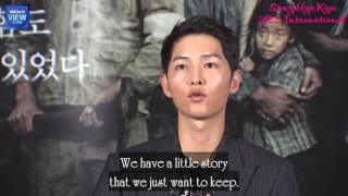 Engsub 170719 Song Joong Ki shared his feeling about marriage with Song Hye Kyo [upl. by Dielle474]