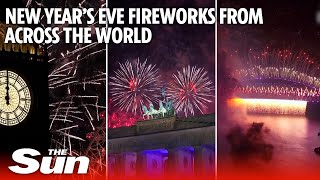 2023 New Years Eve fireworks from around the world [upl. by Ruprecht]