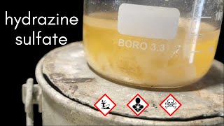 HYDRAZINE SULFATE by the ketazine process [upl. by Woodley]