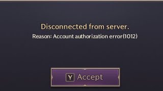 Fix THRONE AND LIBERTY Disconnected From Server Error  Fix Account authorization error1012 [upl. by Agon309]