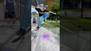 Skateboard skill Đóng 15 bậc như Huyền Xuân [upl. by Einegue545]