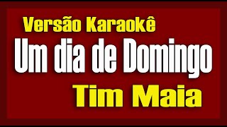 Tim Maia Um Dia de Domingo Karaokê [upl. by Lipp]