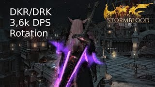 FFXIV  DKRDRK 36k DPS Rotation [upl. by Arundell]